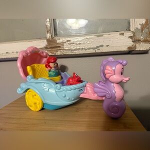 Fisher Price Little People Disney Little Mermaid Ariel's Musical Sea Carriage